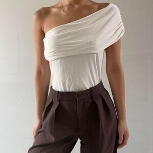 NWT Banana Republic Factory One Shoulder Draped 
Top Size XL